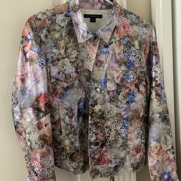 BOSTON PROPER SHINEY JACKET SIZE M - Picture 1 of 5